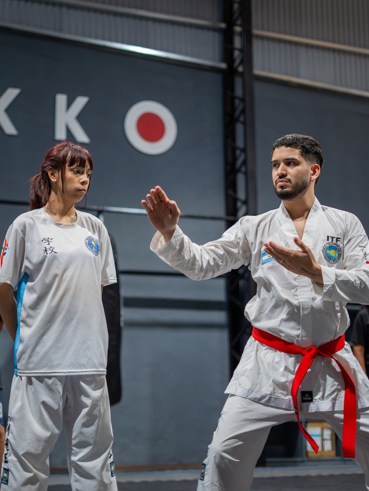 Clase de Taekwondo en GAKKO